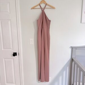 Speechless‎ Strappy Back Halter Dress Dusty Rose Pink Size 7